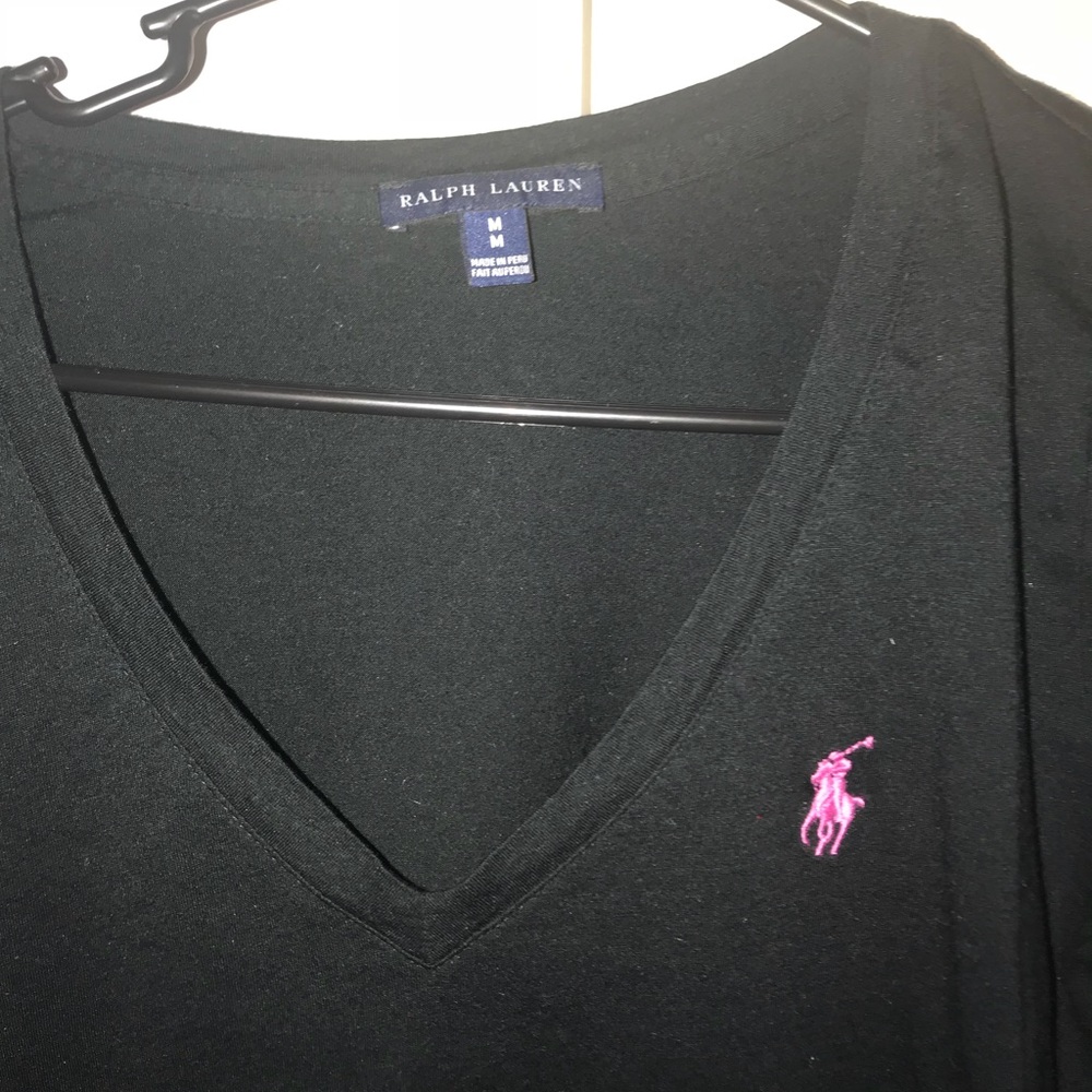 Polo Long sleeve black tee